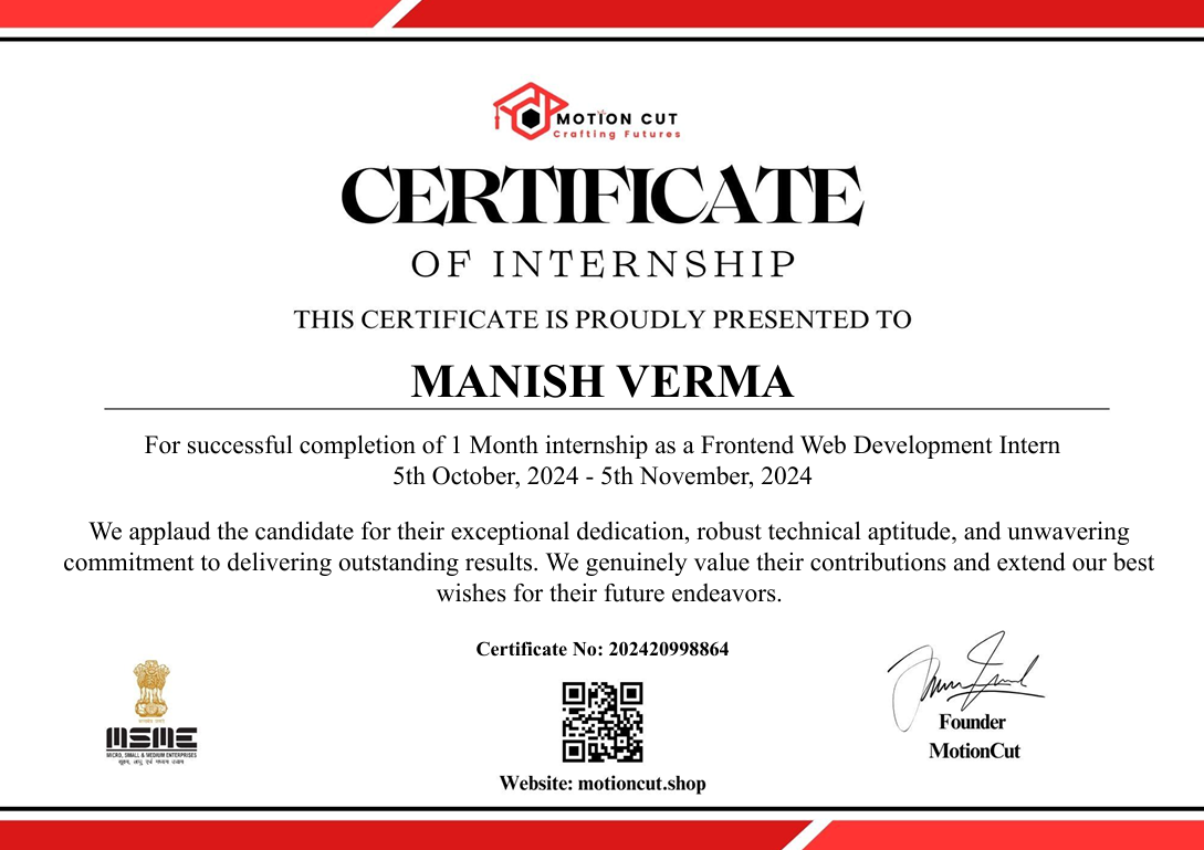 Skillcred Certificate